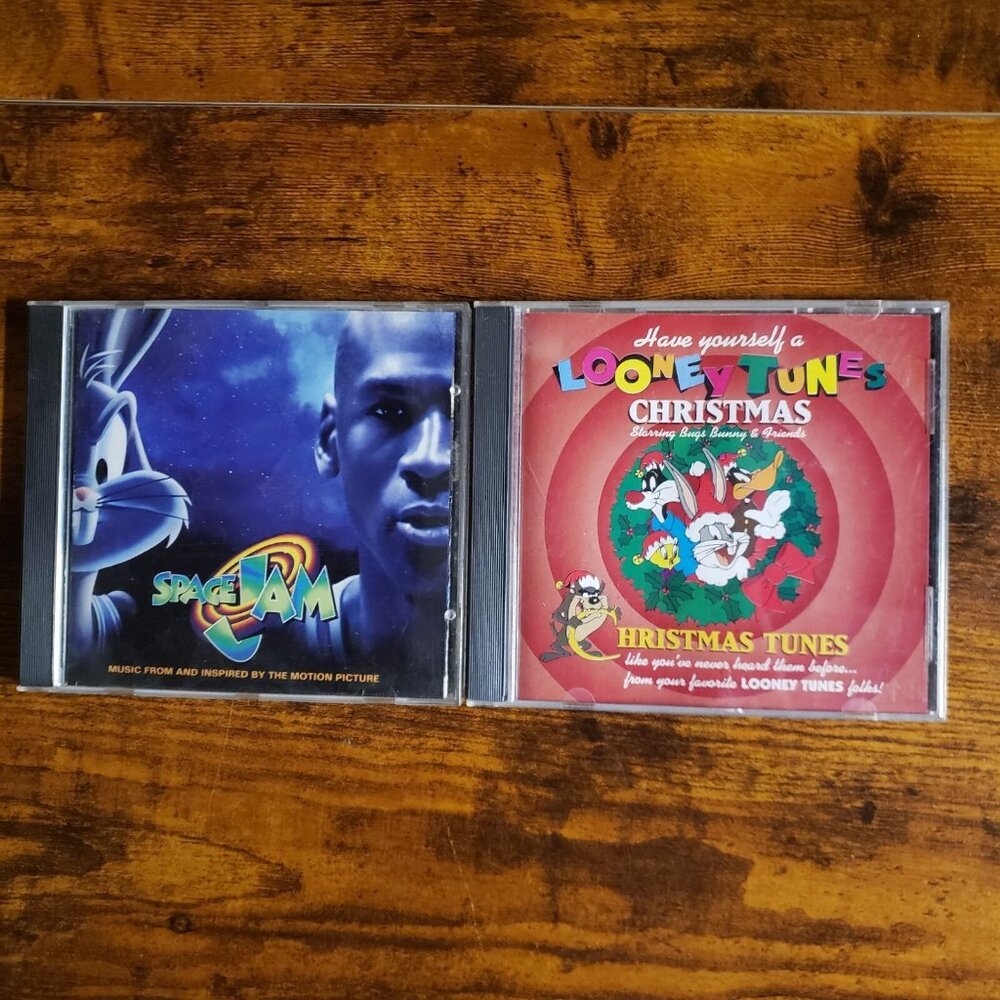 Looney Tunes Space Jam Sound Track CD Looney Tunes Christmas Tunes CD
